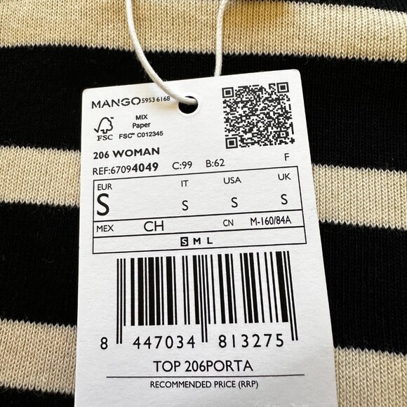 MANGO Striped Cotton Knit Tank - Picture 8 of 13